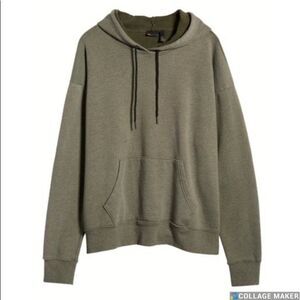 𝅺Zella Mens Green Atlas Vintage Wash Hoodie